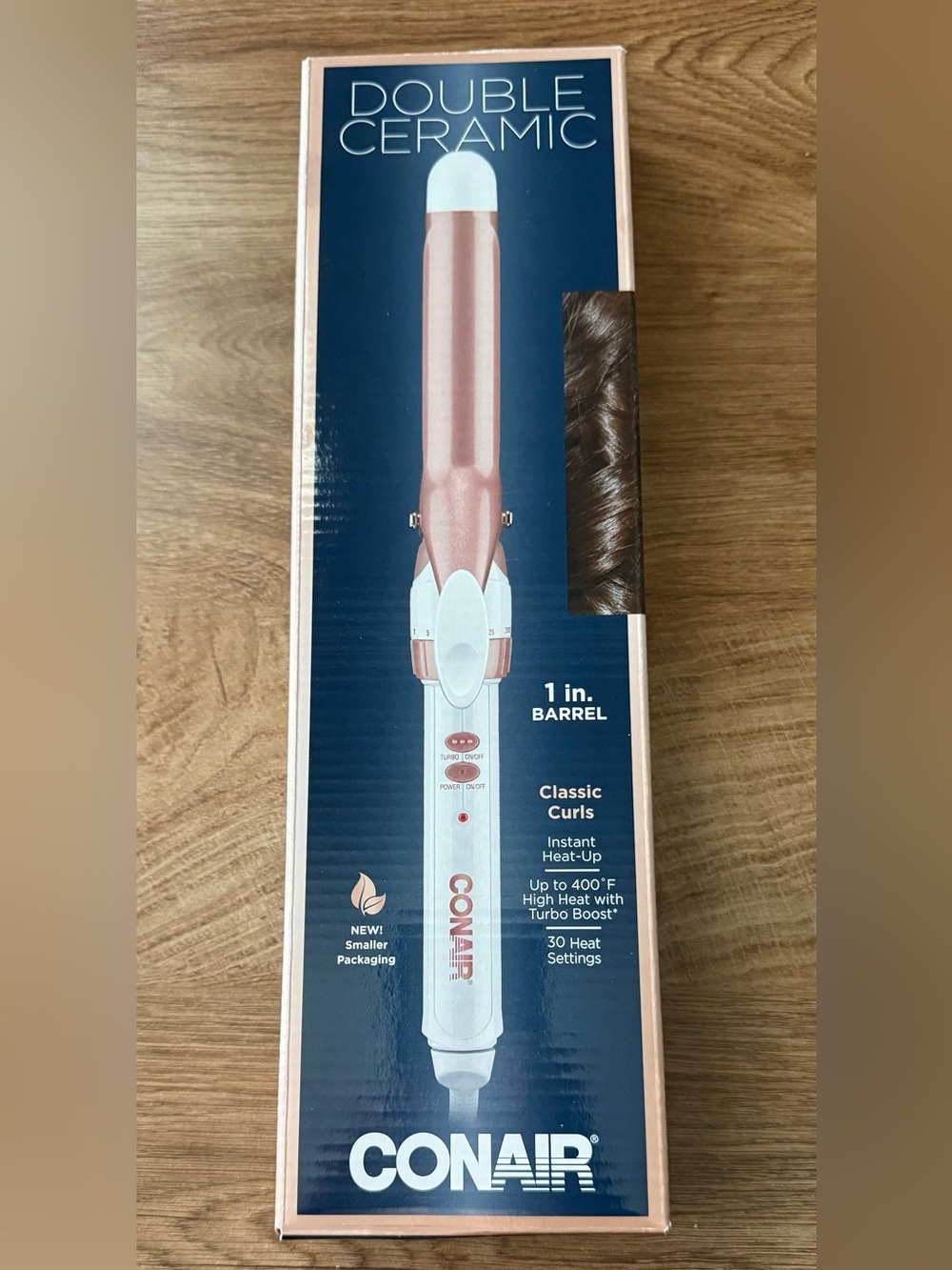 Conair 1" Barrel Classic Curls Curling Iron - Rose Gold/White